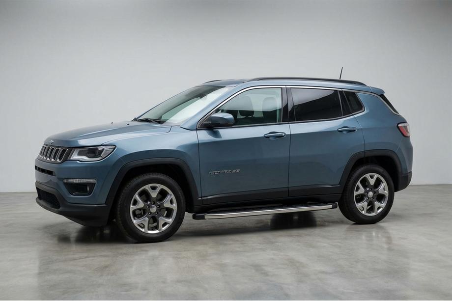Jeep Compass 2016- гг. Боковые Подножки BlackLine (2 шт., Алюминий) Image