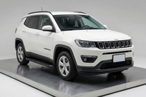 Jeep Compass 2016- гг. Боковые Подножки Tayga Black (2 шт., Алюминий) фото 1