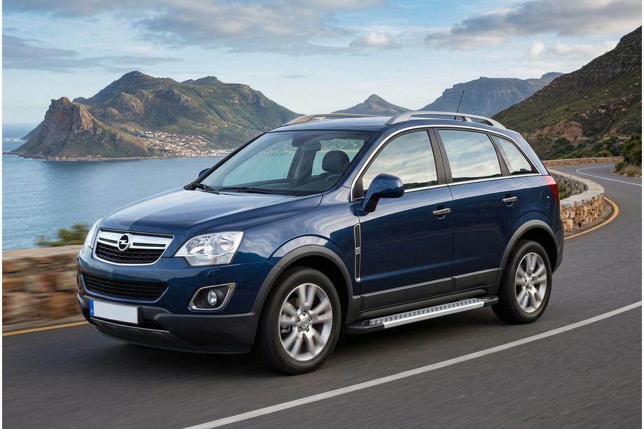 Opel Antara 2006-2017 гг. Боковые Подножки Vision New Grey (2 шт., Алюминий) 2007-2015 Image