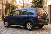 Honda CRV 2001-2006 гг. Боковые Подножки Maya V2 (2 шт., Алюминий) фото 1