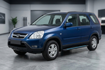 Honda CRV 2001-2006 гг. Боковые Подножки Maya Blue (2 шт., Алюминий) фото 1