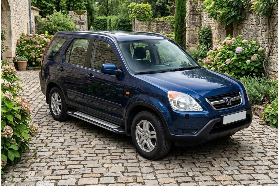 Honda CRV 2001-2006 гг. Боковые Подножки Rainbow (2 шт., Алюминий) Image