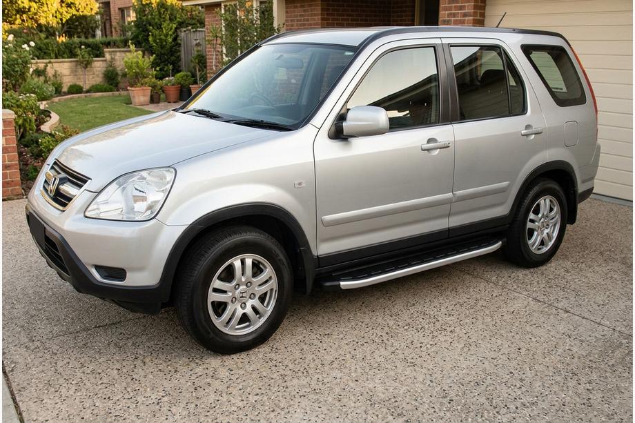 Honda CRV 2001-2006 гг. Боковые Подножки Fullmond (2 шт., Алюминий) Image