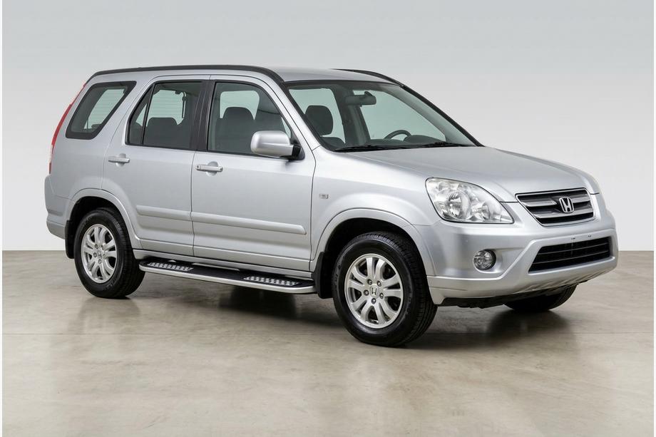 Honda CRV 2001-2006 гг. Боковые Подножки Tayga V2 (2 шт., Алюминий) Image
