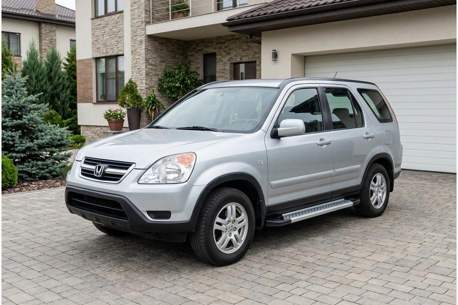 Honda CRV 2001-2006 гг. Боковые Подножки Vision New Grey (2 шт., Алюминий) Image
