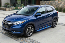 Honda HR-V 2014-2021 гг. Боковые Подножки Maya Blue (2 шт., Алюминий) фото 1