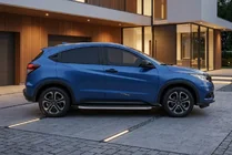 Honda HR-V 2014-2021 гг. Боковые Подножки BlackLine (2 шт., Алюминий) фото 1