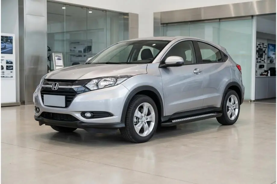 Honda HR-V 2014-2021 гг. Боковые Подножки Vision New Black (2 шт., Алюминий) Image