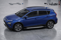 Hyundai Bayon 2021- гг. Боковые Подножки Line (2 шт., Алюминий) фото 1