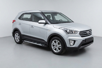 Hyundai Creta 2014-2020 гг. Боковые Подножки Sunrise (2 шт., Алюминий) фото 1