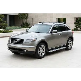 Боковые Подножки Mevsim Grey (2 шт., Алюминий) Infiniti FX 2003-2008 гг. фото 1