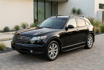 Infiniti FX 2003-2008 гг. Боковые Подножки Tayga Black (2 шт., Алюминий) фото 1
