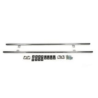 Боковые трубы 42 мм (2 шт, нержавейка) BMW X3 E83 2003-2010 гг. фото 1