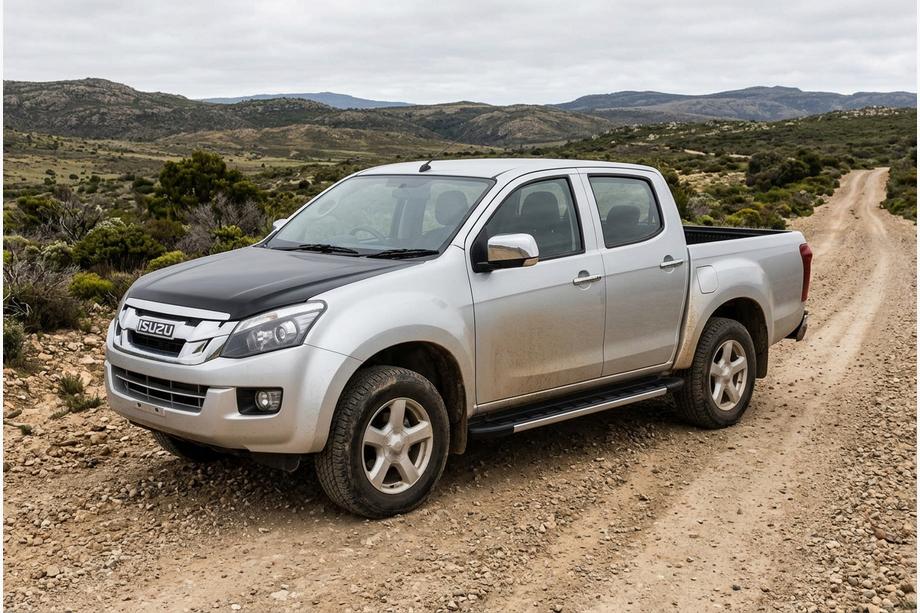 Isuzu D-Max 2011-2019 гг. Боковые Подножки Duru (2 шт., Алюминий) Image