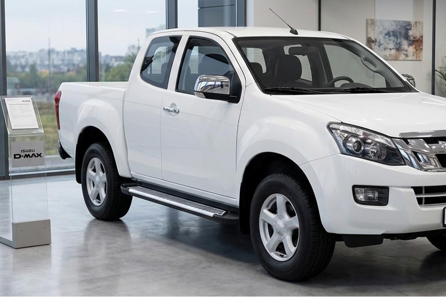 Isuzu D-Max 2011-2019 гг. Боковые Подножки Line (2 шт., Алюминий) Image