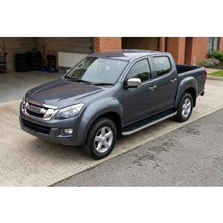 Боковые Подножки Tayga Grey (2 шт., Алюминий) Isuzu D-Max 2011-2019 гг. фото 1
