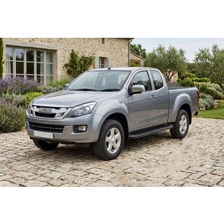 Боковые Подножки Tayga Black (2 шт., Алюминий) Isuzu D-Max 2011-2019 гг. фото 1
