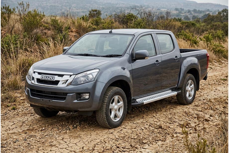 Isuzu D-Max 2011-2019 гг. Боковые Подножки Vision New Grey (2 шт., Алюминий) Image