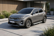 Kia Stonic 2017- гг. Боковые Подножки Maya V2 (2 шт., Алюминий) фото 1