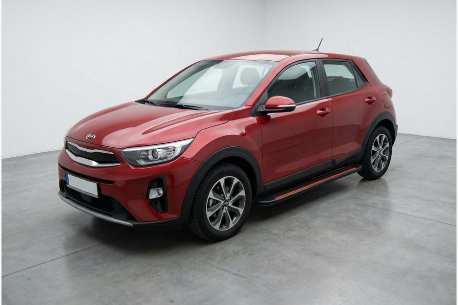 Kia Stonic 2017- гг. Боковые Подножки Maya Red (2 шт., Алюминий) Image
