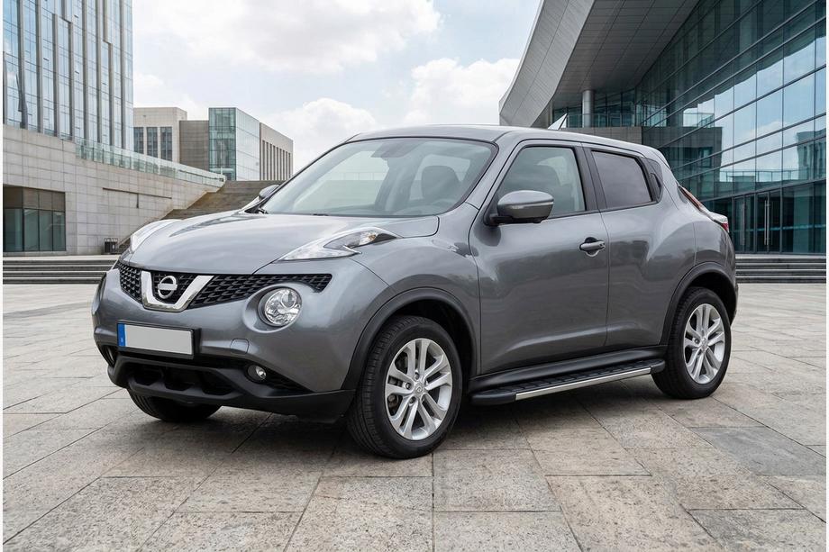 Nissan Juke 2020- гг. Боковые Подножки Duru (2 шт., Алюминий) Image