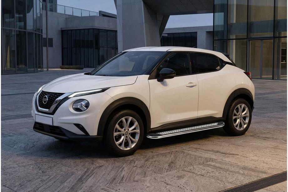 Nissan Juke 2020- гг. Боковые Подножки Maydos V2 (2 шт., Алюминий) Image