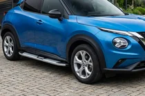 Nissan Juke 2020- гг. Боковые Подножки Mevsim Grey (2 шт., Алюминий) фото 1