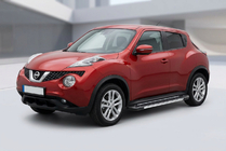 Nissan Juke 2020- гг. Боковые Подножки RedLine (2 шт., Алюминий) фото 1