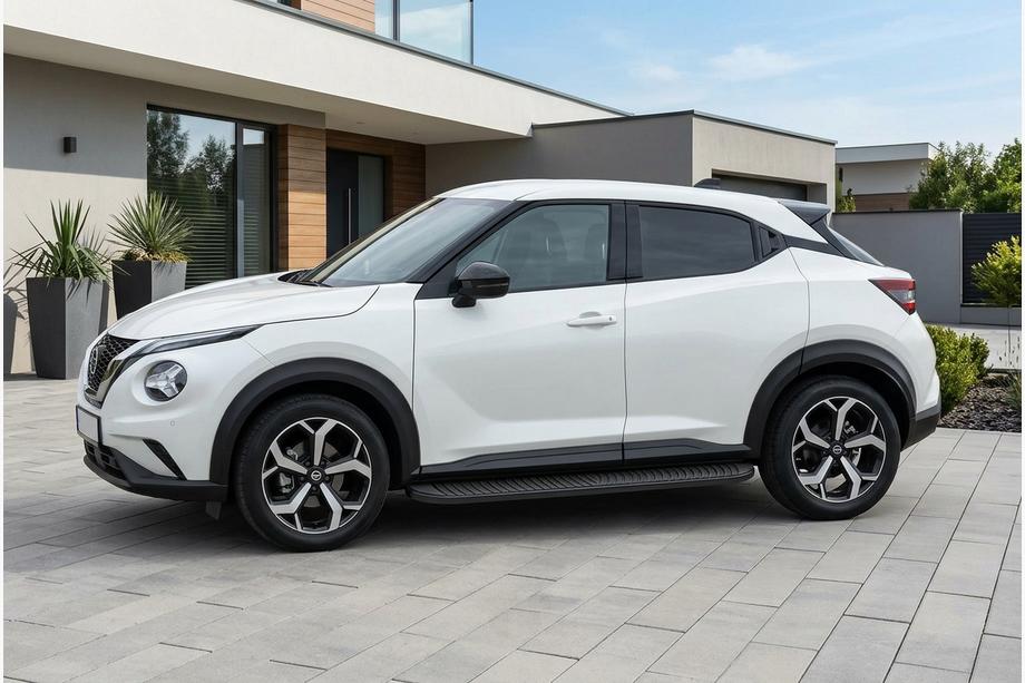Nissan Juke 2020- гг. Боковые Подножки Tayga Black (2 шт., Алюминий) Image