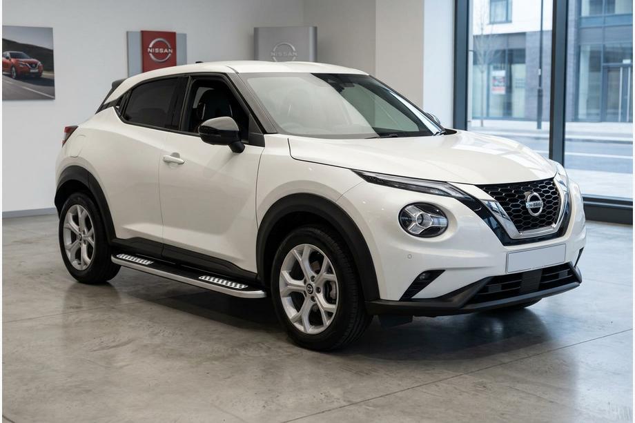 Nissan Juke 2020- гг. Боковые Подножки Tayga V2 (2 шт., Алюминий) Image