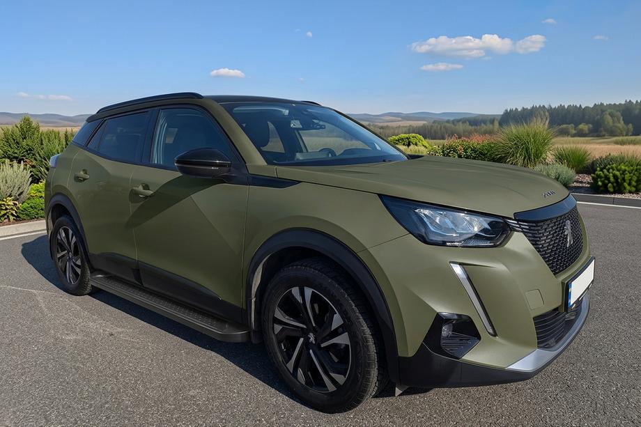 Peugeot 2008 2019- гг. Боковые Подножки Allmond Black (2 шт., Алюминий) Image