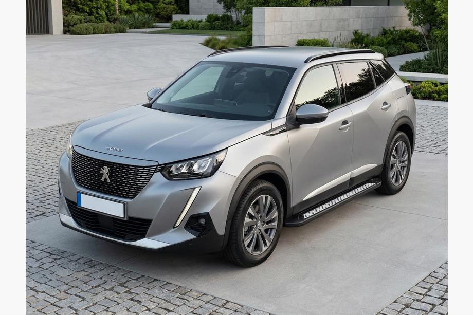 Peugeot 2008 2019- гг. Боковые Подножки Vision New Black (2 шт., Алюминий) Image