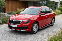 Skoda Kamiq 2019- гг. Боковые Подножки Maya Red (2 шт., Алюминий) фото 1