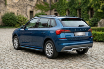 Skoda Kamiq 2019- гг. Боковые Подножки Maya Blue (2 шт., Алюминий) фото 1