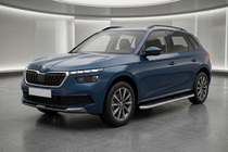 Skoda Kamiq 2019- гг. Боковые Подножки Maydos V1 (2 шт., Алюминий) фото 1
