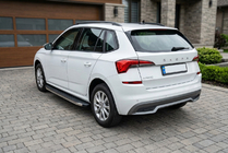 Skoda Kamiq 2019- гг. Боковые Подножки BlackLine (2 шт., Алюминий) фото 1