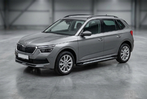 Skoda Kamiq 2019- гг. Боковые Подножки Vision New Black (2 шт., Алюминий) фото 1