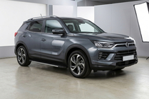 SsangYong Korando 2019- гг. Боковые Подножки Bosphore Grey (2 шт., Алюминий) фото 1