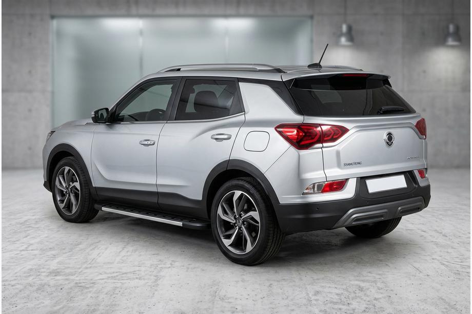 SsangYong Korando 2019- гг. Боковые Подножки Duru (2 шт., Алюминий) Image