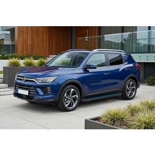 Боковые Подножки Maya Blue (2 шт., Алюминий) SsangYong Korando 2019- гг. фото 1