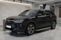 SsangYong Korando 2019- гг. Боковые Подножки Maydos V1 (2 шт., Алюминий) фото 1