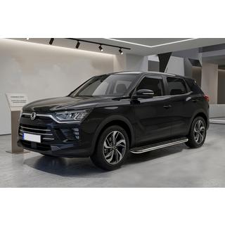 Боковые Подножки Maydos V1 (2 шт., Алюминий) SsangYong Korando 2019- гг. фото 1
