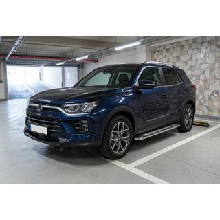 Боковые Подножки Maydos V2 (2 шт., Алюминий) SsangYong Korando 2019- гг. фото 1