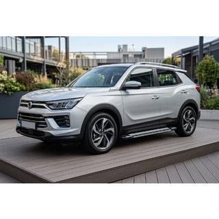 Боковые Подножки Rainbow (2 шт., Алюминий) SsangYong Korando 2019- гг. фото 1