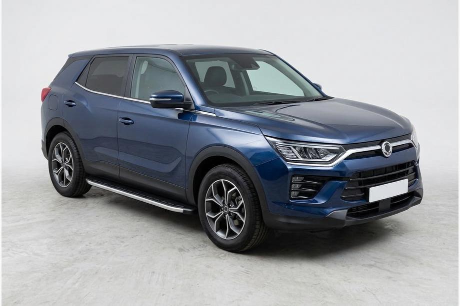 SsangYong Korando 2019- гг. Боковые Подножки Fullmond (2 шт., Алюминий) Image