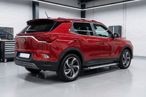 SsangYong Korando 2019- гг. Боковые Подножки Line (2 шт., Алюминий) фото 1