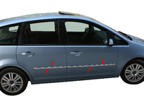Ford Focus II 2005-2008 гг. Дверные Молдинги Нержавеющая Сталь (4 шт) OmsaLine - Итальянская Нержавейка фото 3