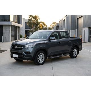 Боковые Подножки Bosphore Black (2 шт., Алюминий) SsangYong Musso ІІ 2018- гг. фото 1
