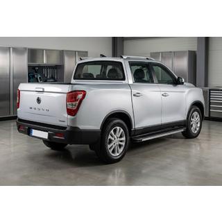 Боковые Подножки Maya V1 (2 шт., Алюминий) SsangYong Musso ІІ 2018- гг. фото 1