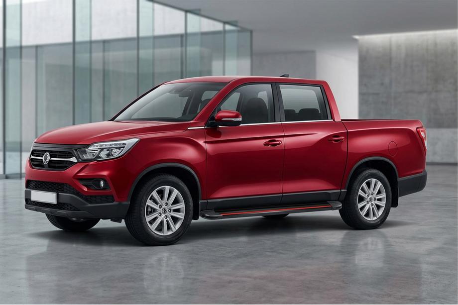 SsangYong Musso II 2018– гг. Боковые Подножки Maya Red (2 шт., Алюминий) Image